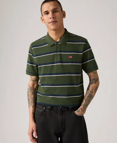 Levi's Men's House Mark Regular-fit Short-sleeve Polo Shirt In Green