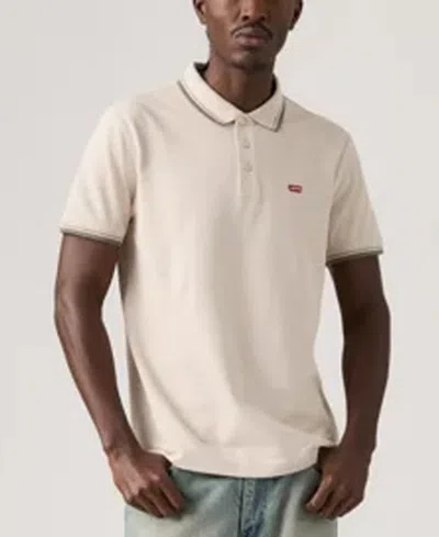 Levi's Men's Housemark Regular Fit Short Sleeve Polo Shirt In Neutral