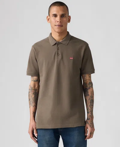Levi's Men's Housemark Regular Fit Short Sleeve Polo Shirt In Green