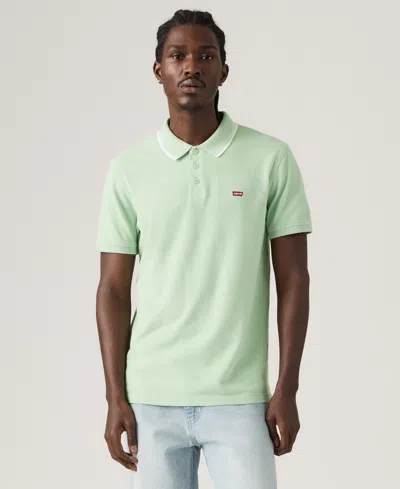 Levi's Men's Housemark Regular Fit Short Sleeve Polo Shirt In Green