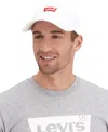 Levi's Men's Large Batwing Baseball Adjustable Strap Hat In White