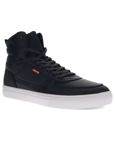 Levi's Men's Liam High-top Round-toe Sneakers In Blue