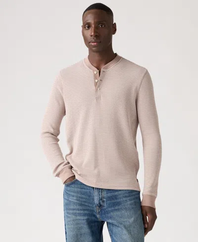 Levi's Levis Men's Long-sleeve Thermal Henley Shirt In Neutral
