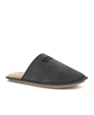 Levi's Men's Milton 2 Memory Foam Scuff Slippers In Charcoal