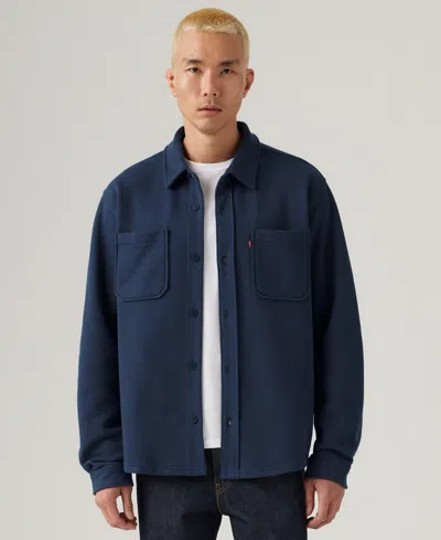 Levi's Men's Norwood Long-sleeve Worker Shirt In Blue