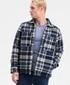 Levi's Men's Plaid Shirt Jacket In Blue
