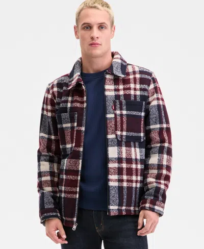 Levi's Men's Plaid Shirt Jacket In Multi