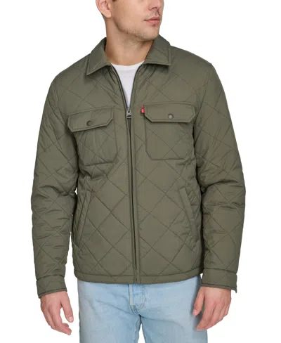 Levi's Men's Quilted Depot Jacket In Green