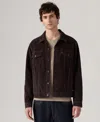 Levi's Men's Regular Fit Stretch Denim Trucker Jacket In Brown