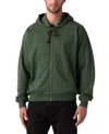 Levi's Men's Relaxed Fit Cropped Full-zip Hoodie In Green