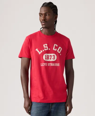 Levi's Men's Relaxed-fit Logo Graphic T-shirts In Red