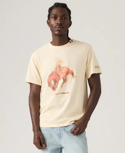Levi's Men's Relaxed-fit Logo Graphic T-shirts In Yellow