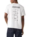 Levi's Men's Relaxed-fit Logo Graphic T-shirts In White