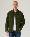 Levi's Men's Relaxed Fit Long Sleeve Button Front Worker Shirt In Black