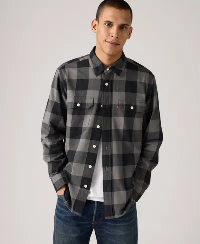 LEVI'S MEN'S RELAXED FIT LONG SLEEVE BUTTON FRONT WORKER SHIRT