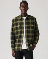 Levi's Men's Relaxed Fit Long Sleeve Button Front Worker Shirt In Green