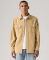 Levi's Men's Relaxed Fit Long Sleeve Button Front Worker Shirt In Neutral