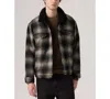 Levi's Giubbino Trucker James Plaid Paloma In Gray