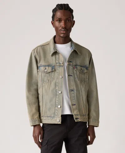 Levi's Men's Relaxed-fit Trucker Jacket In Gray