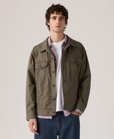 Levi's Men's Relaxed-fit Trucker Jacket In Green