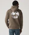 Levi's Relaxed Graphic Hoodie Sweatshirt In Brown