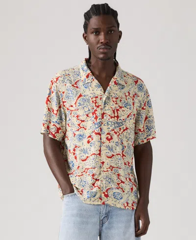Levi's Men's Relaxed-fit Camp Collar Shirt In Multi