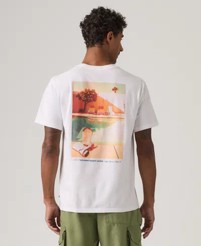 Levi's Men's Relaxed-fit Logo Graphic T-shirts In White