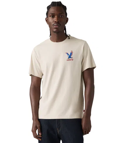 Levi's Men's Relaxed-fit Short-sleeve Graphic T-shirt In White