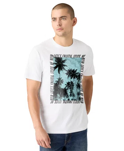 Levi's Men's Relaxed-fit Short-sleeve Graphic T-shirt In White