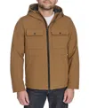 Levi's Men's Rib Stop Softshell With Hood Jacket In Blue