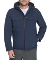 Levi's Men's Rib Stop Softshell With Hood Jacket In Blue