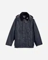 Levi's Men S Barbour Oversized Bedale Waxed Jacket Navy In Blue