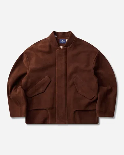 Levi's Men S Blue Tab Suede Bomber Jacket Toffee In Brown