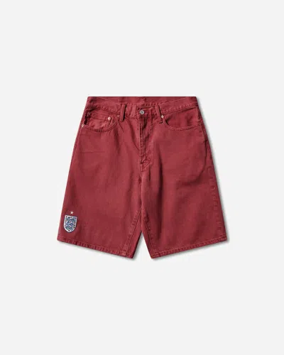 Levi's Men S England Football 478 Baggy Shorts Red