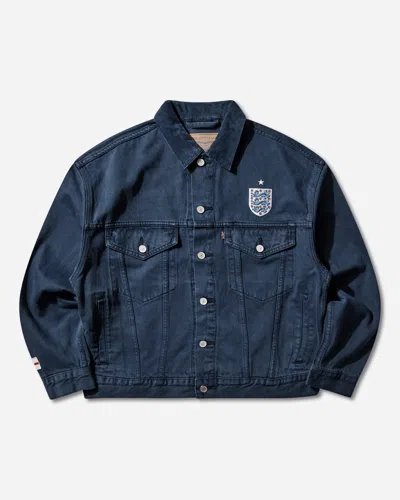 Levi's Men S England Football Type Iii Trucker Jacket Blue