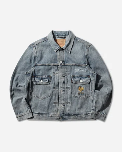 Levi's Men S France Football Type Ii Trucker Jacket Dark Indigo In Blue