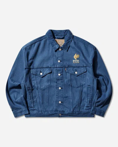 Levi's Men S France Football Type Iii Trucker Jacket In Blue