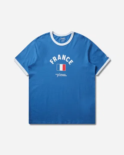 Levi's Men S France Ringer T-shirt Blue In Black
