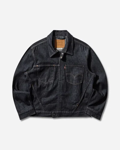 Levi's Zip-front Patch-pockets Denim Jacket In Blue