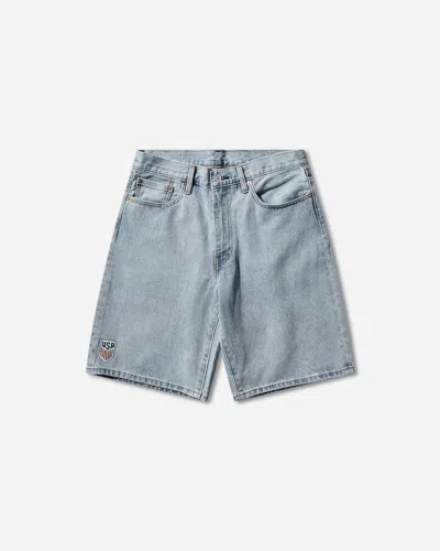 Levi's Men S U.s. Soccer 478 Baggy Shorts Light Wash In Blue