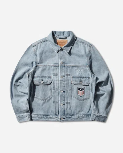 Levi's Men S U.s. Soccer Type Ii Trucker Jacket In Blue