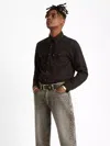 Levi's Men's Shirts Levis 85744 0002 - Barstow Marble Black Denim In Brown