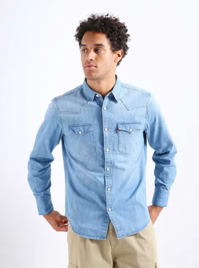 Levi's Barstow Western Denim Shirt In Blue