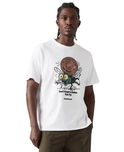 Levi's Men's Short-sleeve Graphic T-shirt In White