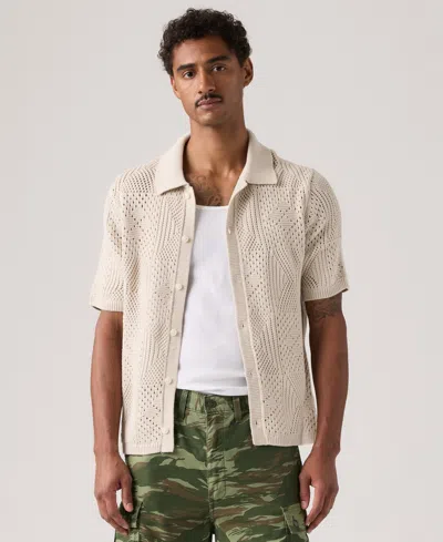 Levi's Men's Short-sleeve Sweater In Gray