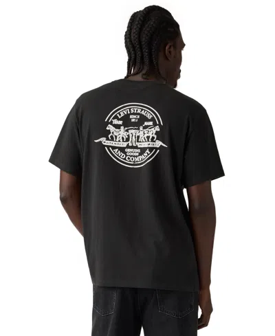 Levi's Men's Signature Graphic T-shirt In Black