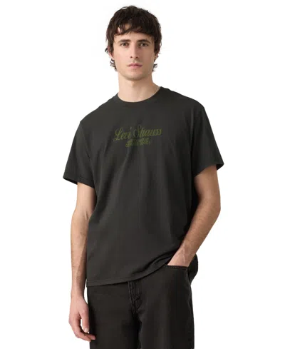 Levi's Men's Signature Graphic T-shirt In Black