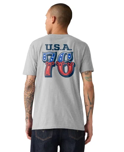 Levi's Men's Signature Graphics Crewneck T-shirt In Gray