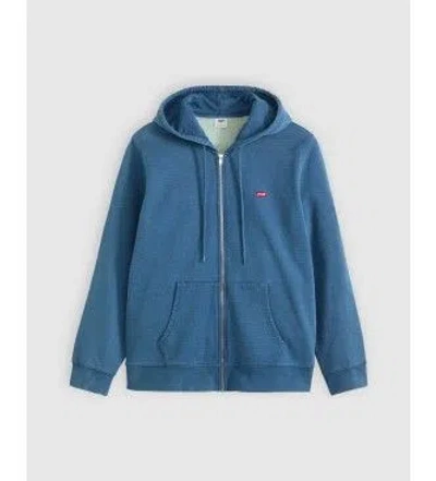 Levi's Men's Sweatshirt Levis 34584 0041 New Original Zip Up Indigo In Multi