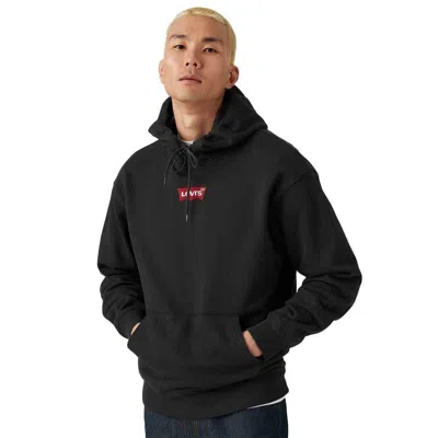 Levi's Men's Sweatshirt Levis 38479 0379 - Relaxed Graphic Po Badge Bw 1 Mineral Bk In Black